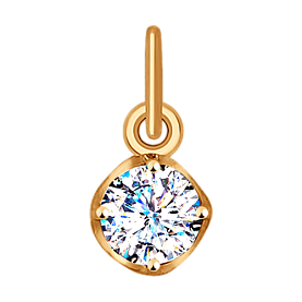 Подвеска SOKOLOV - Золото 375, Фианит (арт. 035171-4)