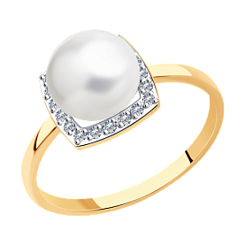 Кольцо SOKOLOV - Золото 375, Жемчуг культивированный (арт. 37791208)