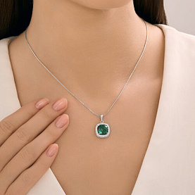 Подвеска SOKOLOV - Серебро 925, Кварц, Фианит (арт. 92030826)