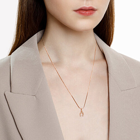 Подвеска SOKOLOV - Золото 585, Фианит (арт. 033382)