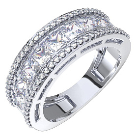 Кольцо POKROVSKY - Серебро 925, Фианит (арт. 1101664-00775)