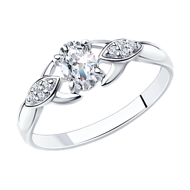 Кольцо SOKOLOV - Серебро 925, Фианит (арт. 94012224)