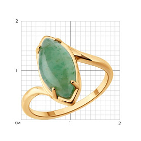 Кольцо SOKOLOV - Серебро 925, Жадеит (арт. 83010293)