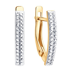 Серьги Diamant - Золото 585, Фианит (арт. 51-120-00757-1)