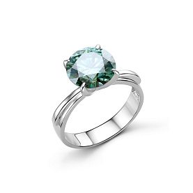 Кольцо Дар - Серебро 925, Синтетический муассанит (арт. К-3761рс16139)