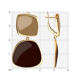 Серьги SOKOLOV - Серебро 925, Эмаль (арт. 93020967)