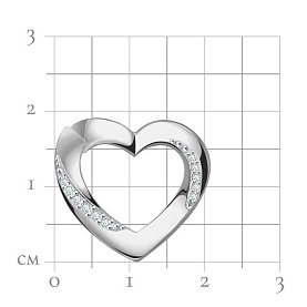 Подвеска Talant - Серебро 925, Фианит (арт. 50-72-0001-19978)