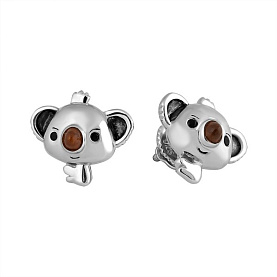 Серьги Карат - Серебро 925, Фианит, Эмаль (арт. И2-1004-23-81)