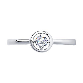 Кольцо SOKOLOV - Серебро 925, Фианит (арт. 94011569)