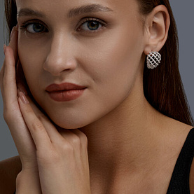 Серьги SOKOLOV - Серебро 925, Фианит (арт. 94027520)