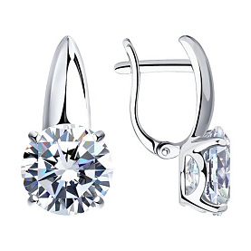 Серьги SOKOLOV - Серебро 925, Фианит (арт. 94022274)