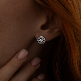 Серьги SOKOLOV - Серебро 925, Фианит (арт. 94024083)