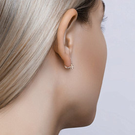 Серьги SOKOLOV - Золото 585, Фианит (арт. 027500)