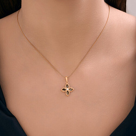 Подвеска Diamant - Золото 585, Фианит (арт. 51-130-02984-1)