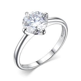 Кольцо Дар - Серебро 925, Синтетический муассанит (арт. К-5017рс16128)