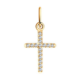 Подвеска SOKOLOV - Золото 375, Фианит (арт. 120309-4)