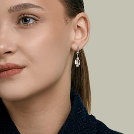 Серьги Diamant - Серебро 925, Стекло (арт. 94-121-00307-1)