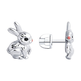 Серьги SOKOLOV - Серебро 925, Эмаль (арт. 94025918)