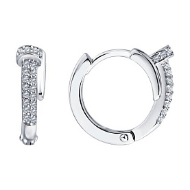 Серьги SOKOLOV - Серебро 925, Фианит (арт. 94027620-91)