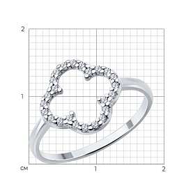 Кольцо SOKOLOV - Серебро 925, Фианит (арт. 94014196)