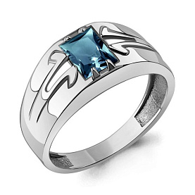 Кольцо Аквамарин - Серебро 925, Топаз лондон (арт. 6562308.5)