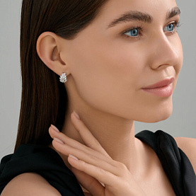 Серьги SOKOLOV - Серебро 925, Фианит (арт. 94026888-91)