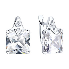 Серьги SOKOLOV - Серебро 925, Фианит (арт. 94022280)