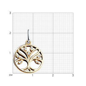 Подвеска Diamant - Серебро 925, Фианит (арт. 94-130-02107-2)