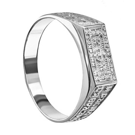 Кольцо Галатея - Серебро 925, Фианит (арт. 2329.1)