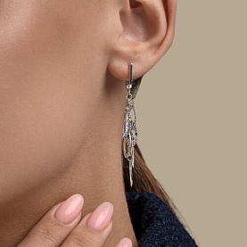 Серьги Diamant - Серебро 925 (арт. 94-121-00272-1)