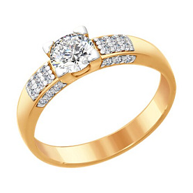 Кольцо SOKOLOV - Серебро 925, Фианит (арт. 93011074)