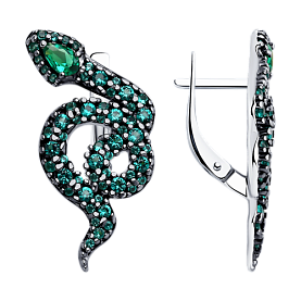 Серьги SOKOLOV - Серебро 925, Фианит (арт. 94025284)