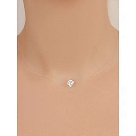Колье Атолл - Золото 585, Фианит (арт. б7135)