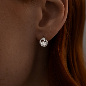 Серьги SOKOLOV - Серебро 925, Фианит (арт. 94025774)