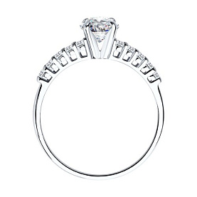 Кольцо SOKOLOV - Серебро 925, Фианит (арт. 94010157)