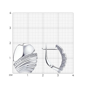 Серьги SOKOLOV - Серебро 925, Фианит (арт. 94024216)
