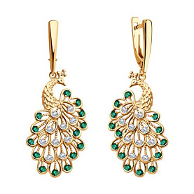 Серьги SOKOLOV - Серебро 925, Фианит (арт. 93022399)