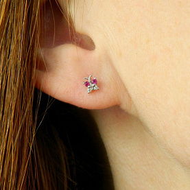 Серьги Галатея - Серебро 925, Фианит (арт. 3010.4)