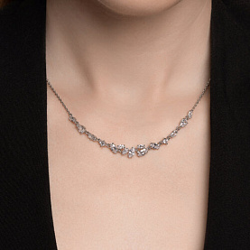 Колье SOKOLOV - Серебро 925, Фианит (арт. 94070969)