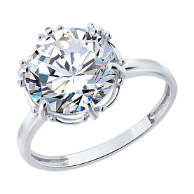 Кольцо SOKOLOV - Серебро 925, Фианит (арт. 94014878)