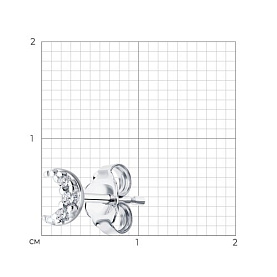 Серьга SOKOLOV - Серебро 925, Фианит (арт. 94170383)
