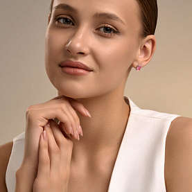 Серьги SOKOLOV - Серебро 925, Фианит (арт. 94027351)