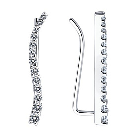 Серьги SOKOLOV - Серебро 925, Фианит (арт. 94021771)