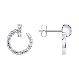 Серьги SOKOLOV - Серебро 925, Фианит (арт. 94027192-91)