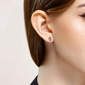 Серьги SOKOLOV - Серебро 925, Аметист (арт. 92021093)