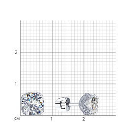 Серьги SOKOLOV - Серебро 925, Фианит (арт. 94023318)