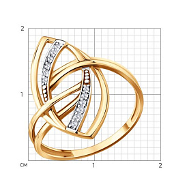 Кольцо Diamant - Золото 585, Фианит (арт. 51-110-01825-1)