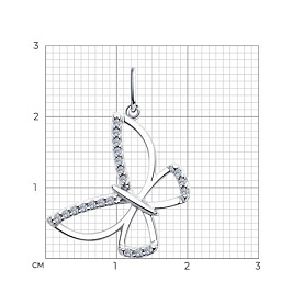 Подвеска Diamant - Серебро 925, Фианит (арт. 94-130-00742-1)