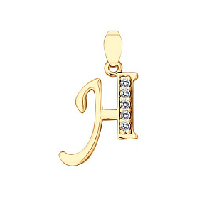 Подвеска SOKOLOV - Серебро 925, Фианит (арт. 93030528)