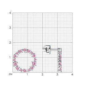 Серьги SOKOLOV - Серебро 925, Фианит (арт. 94023516)